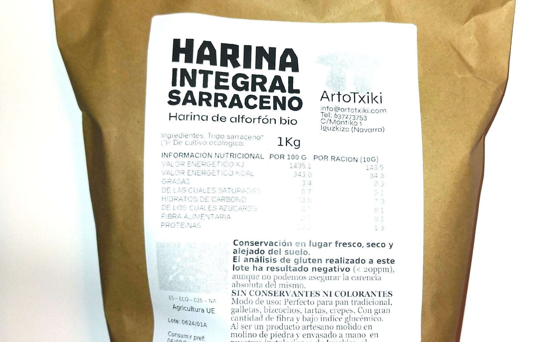 Harina integral de trigo sarraceno